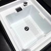 420 Black - Japanese Head Spa Full Bed with Foot Spa - Plumbed (inc. Steamer and Steamer Hood)