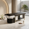 BLACK - Japanese Head Spa Full Bed - Plumbed (inc. Steamer, Steamer Hood & Water Heater)