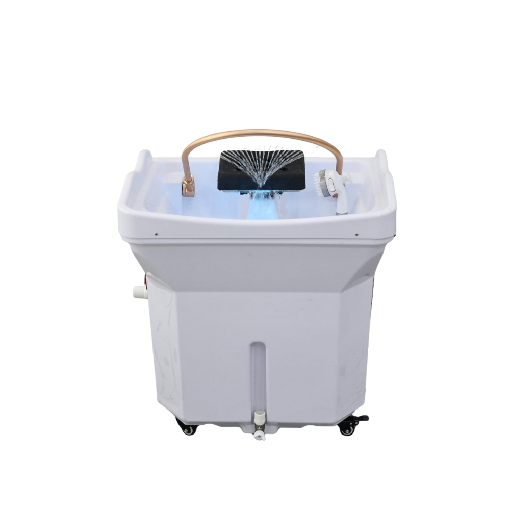 Japanese Head Spa White Portable 60L Tank Unit Non-Plumbed (inc. Steamer, Steamer Hood and 2 x water heaters)