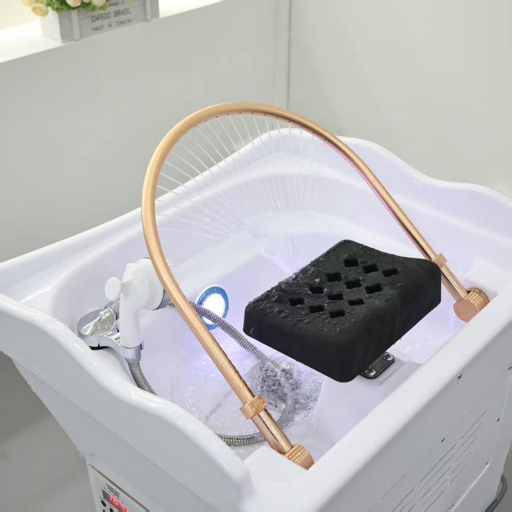 Japanese Head Spa White Portable 60L Tank Unit Non-Plumbed (inc. Steamer, Steamer Hood and 2 x water heaters)