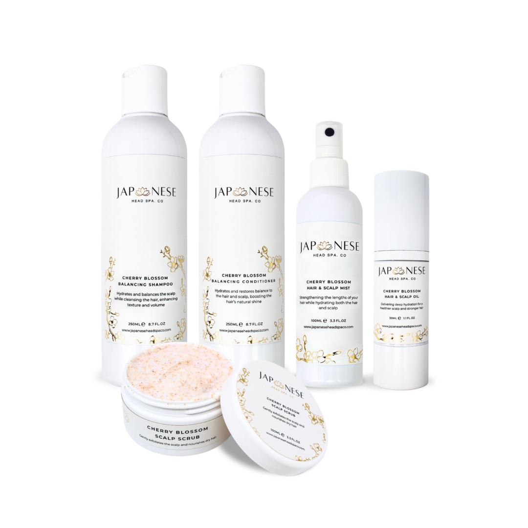 japanese head spa cherry blossom starter kit