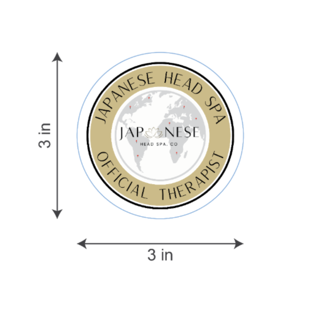 window sticker Official Japanese Head Spa Therapist – Window Sticker