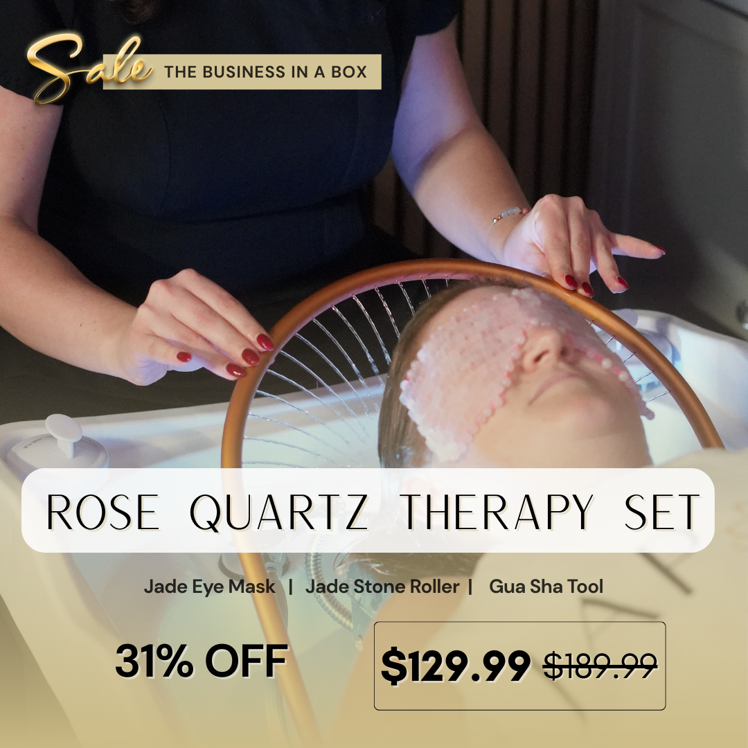 Japanese Head Spa Rose Quartz Therapy Set