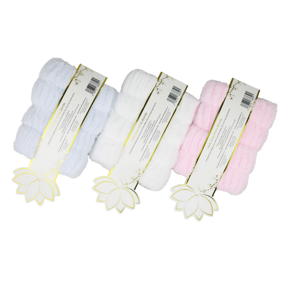 ANTI-WRIST BAND 1 Japanese Head Spa Anti-Drip Wrist Band- WHITE