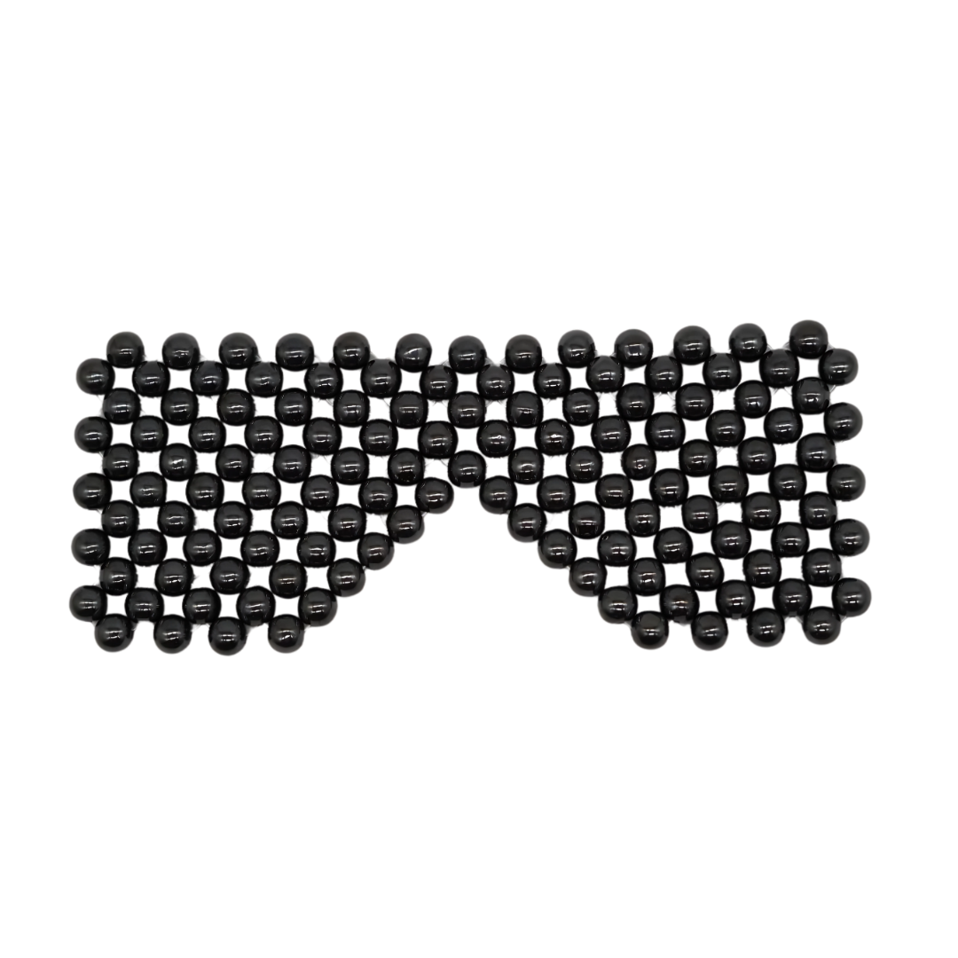 Round Metal Bead Eye Mask
