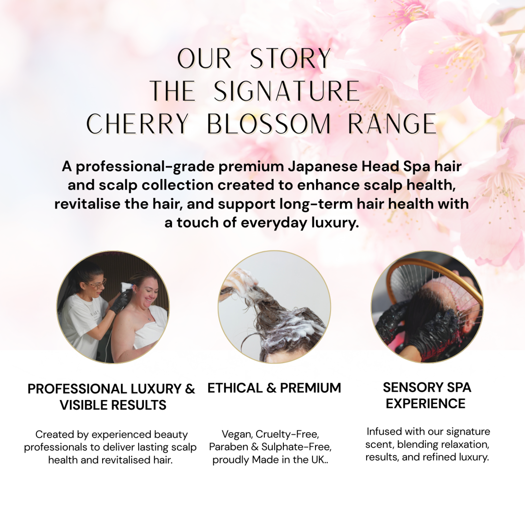japanese head spa cherry blossom scalp care japanese head spa cherry blossom scalp care