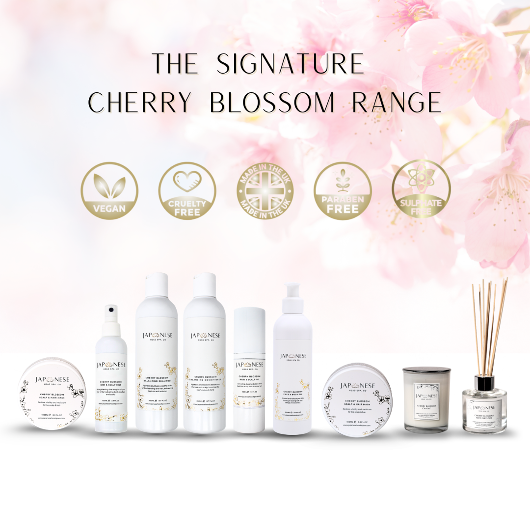 japanese head spa cherry blossom scalp care japanese head spa cherry blossom scalp care