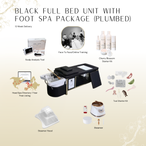 110 Black Full Bed Unit with Foot Spa Plumbed with Face-To-Face Training | Show Offer