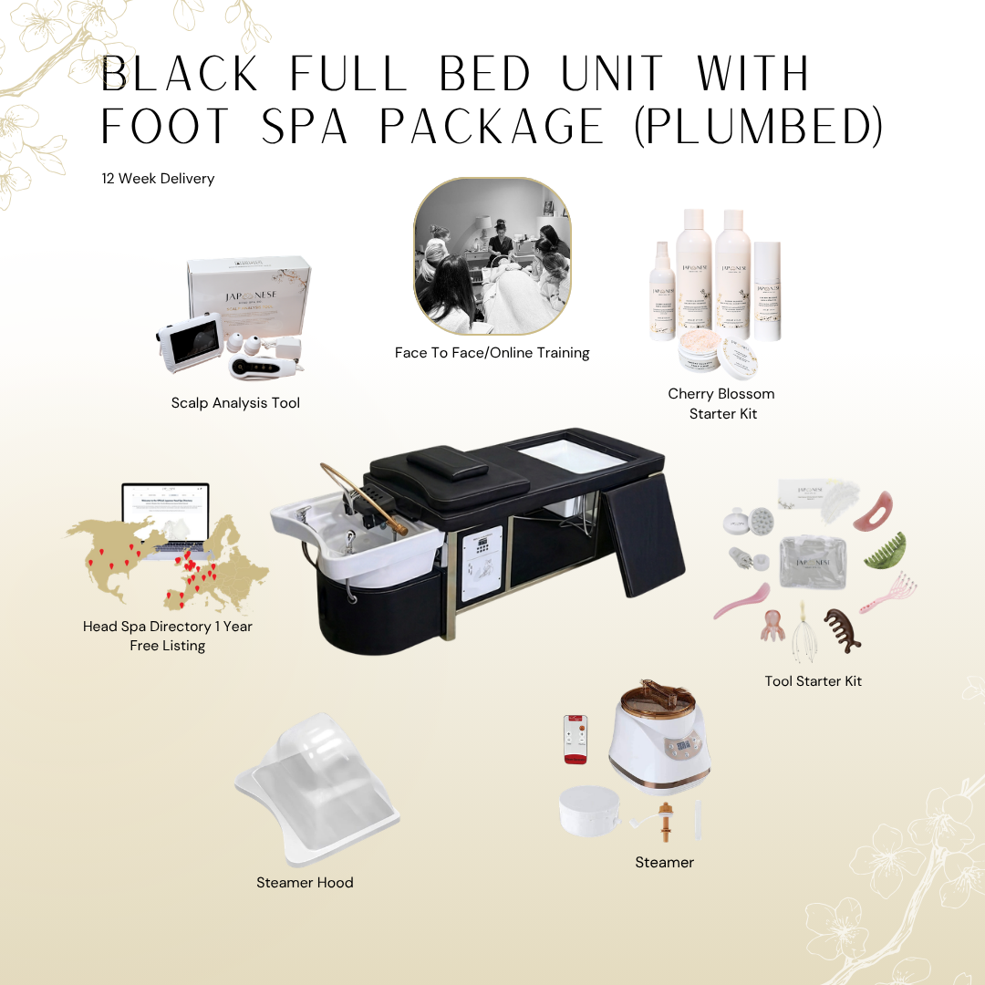 Black Full Bed Unit with Foot Spa Plumbed with Face-To-Face Training | Show Offer