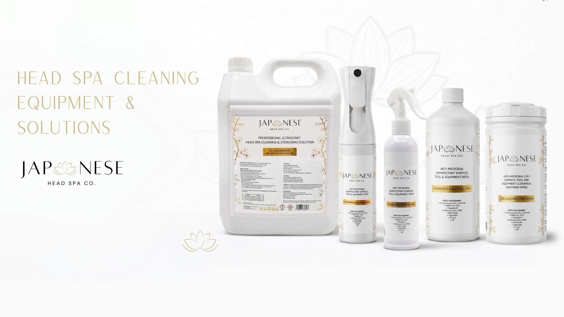 Head Spa Hygiene: Japanese Head Spa Co. Cleaning Range