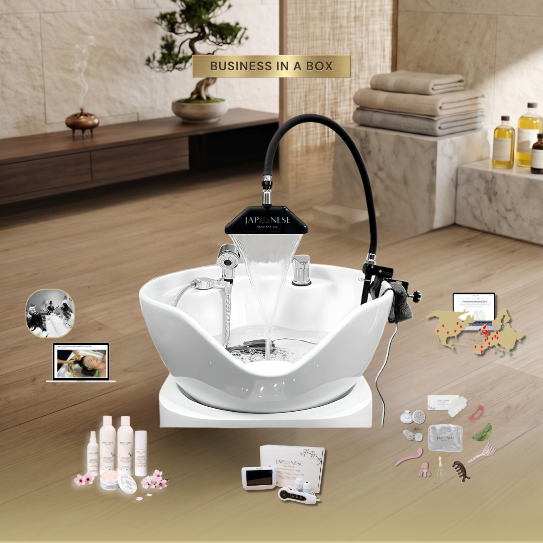 box waterfall BUSINESS IN A BOX: Korean Style Waterfall Attachment Japanese Head Spa Unit Package