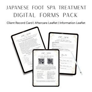 Japanese Foot Spa Treatment Digital Forms Pack