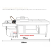 303.png Japanese Head Spa White Full Bed Hybrid Unit with Gold Frame- PLUMBED (inc. Steamer, Steamer Hood & Water Heater)