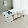 441.png Japanese Head Spa White Full Bed Hybrid Unit with Gold Frame- PLUMBED (inc. Steamer, Steamer Hood & Water Heater)
