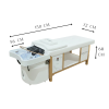 JHS-PRODUCT-PHOTOGRAPHS-2025-2.png Japanese Head Spa White Full Bed Hybrid Unit with Gold Frame- PLUMBED (inc. Steamer, Steamer Hood & Water Heater)