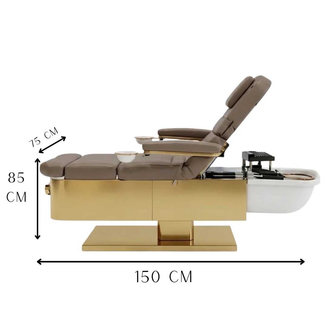 svg-1-3-scaled-1.webp INTRODUCTORY OFFER - Japanese Head Spa Fawn Full Bed with Foot Spa - **HEIGHT ADJUSTABLE** with Electric Back & Foot Rest (Plumbed) (inc. Steamer, Steamer Hood & 2 x Water Heater)