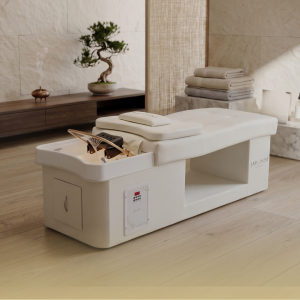 Japanese Head Spa Cream Full Bed Unit Plumbed (inc. Steamer, Steamer Hood & Water Heater)