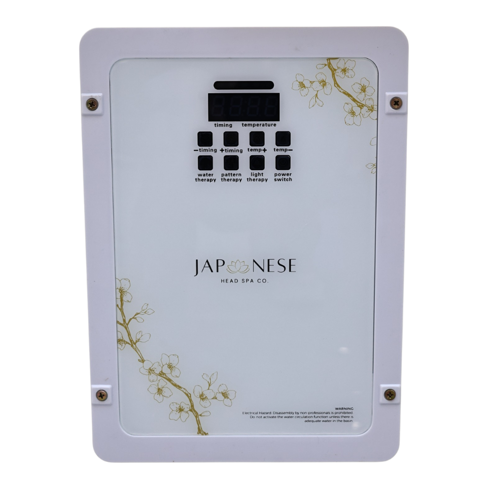 382.png Japanese Head Spa Cream Full Bed Unit with Gold Frame- Non-Plumbed