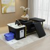438-e1777292862860.png Japanese Head Spa Black Full Bed Unit with Gold Frame- Non-Plumbed