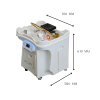 new-unit.png Japanese Head Spa Off White Portable Unit with Built in Mobile Waste Tank and Fresh Water Tank - Non-Plumbed