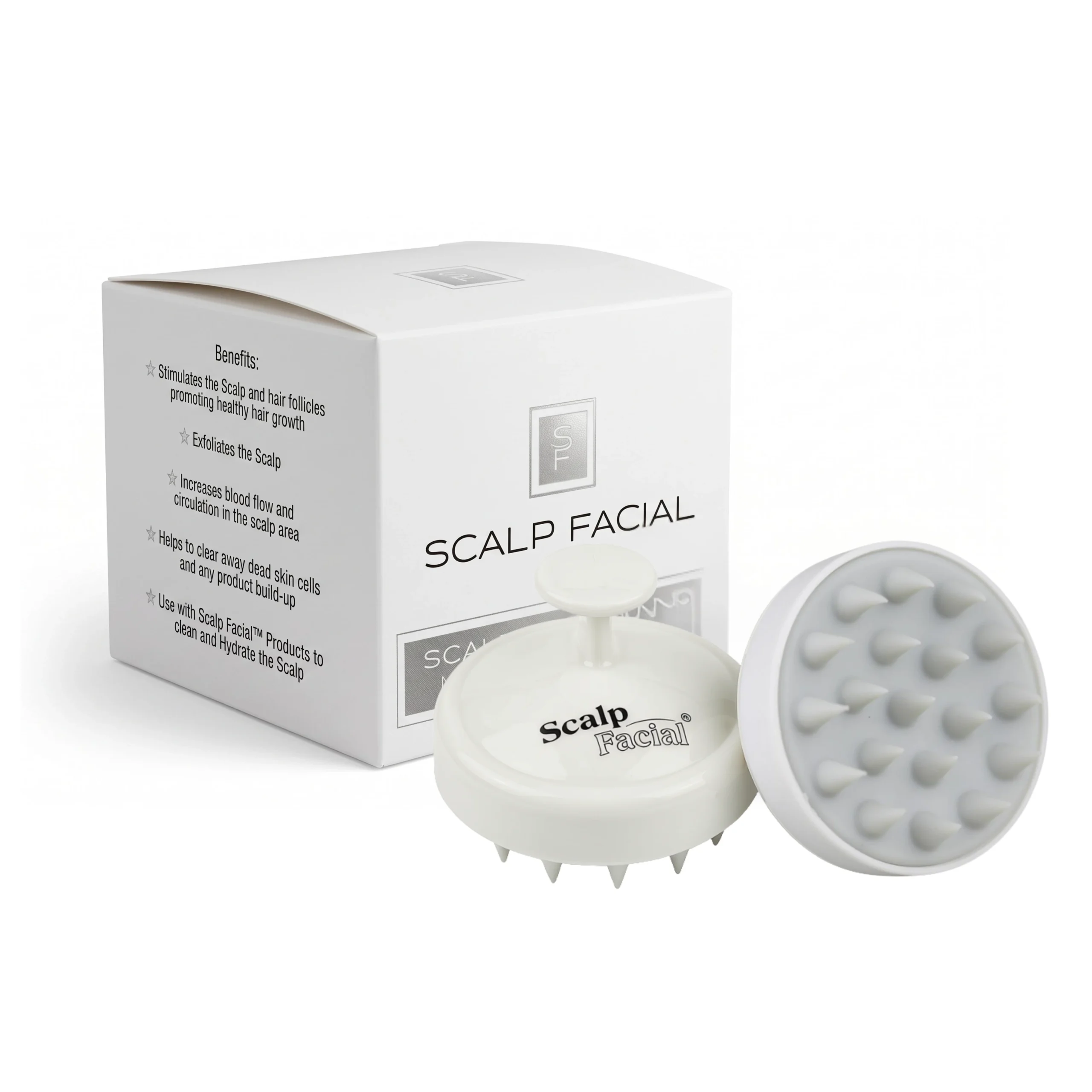 Scalp Facial Scalp Exfoliating Massage Brush- 2 pcs