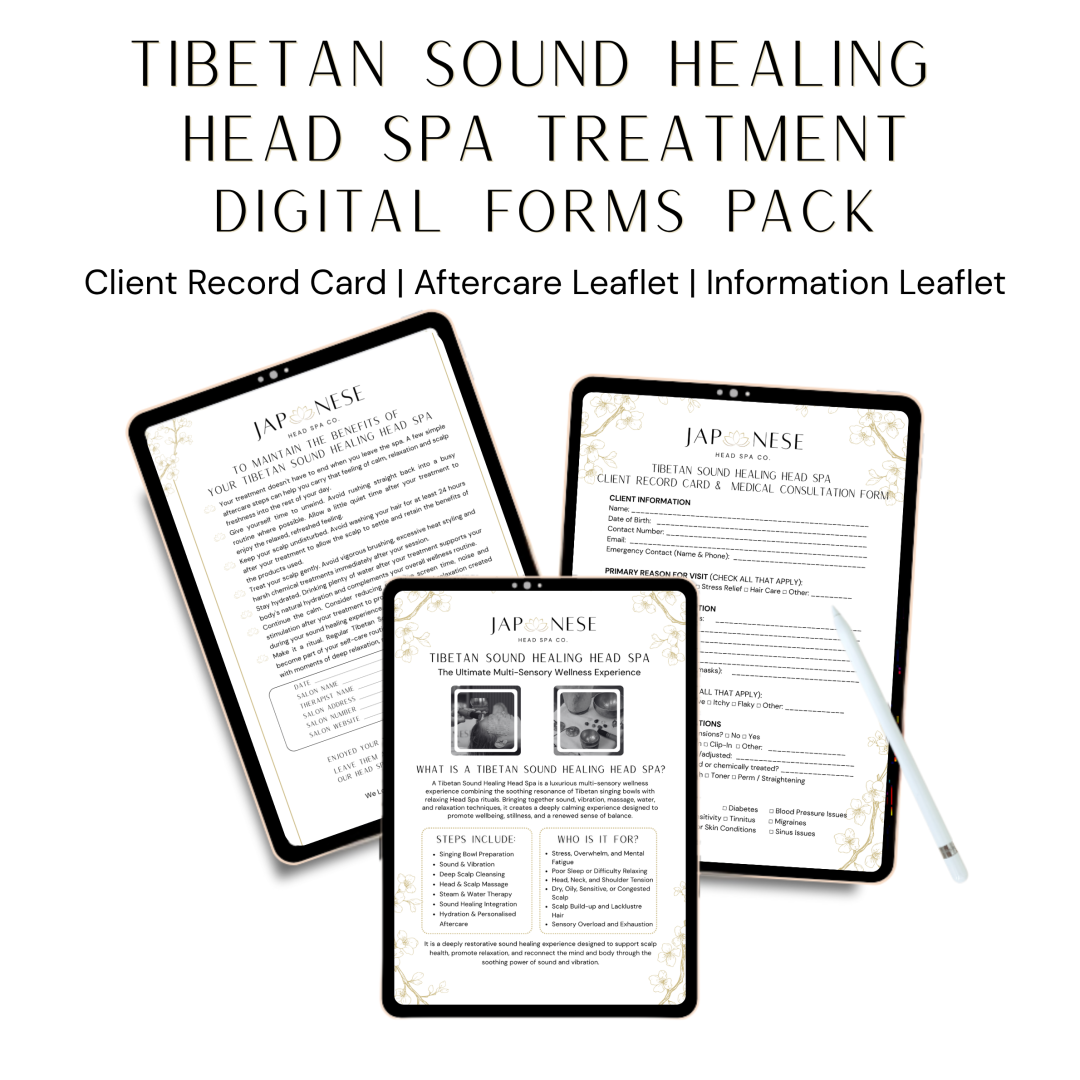 tibetan head spa digital record card